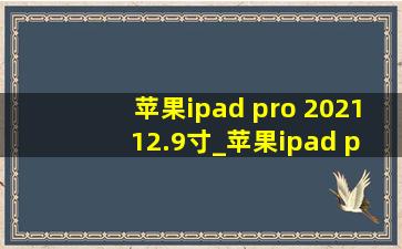 苹果ipad pro 2021 12.9寸_苹果ipad pro 2021 12.9寸256g多少钱